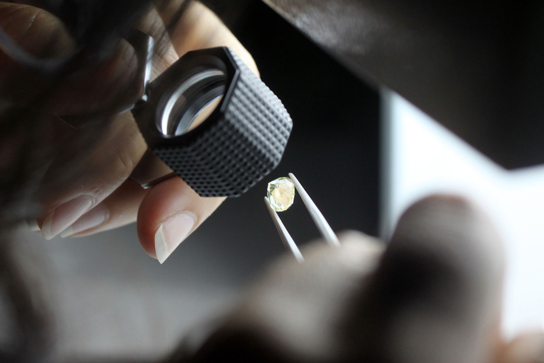 Diamant bei der Wertschätzung